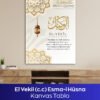 El-Vekil Esmaül Hüsna Kanvas Tablo
