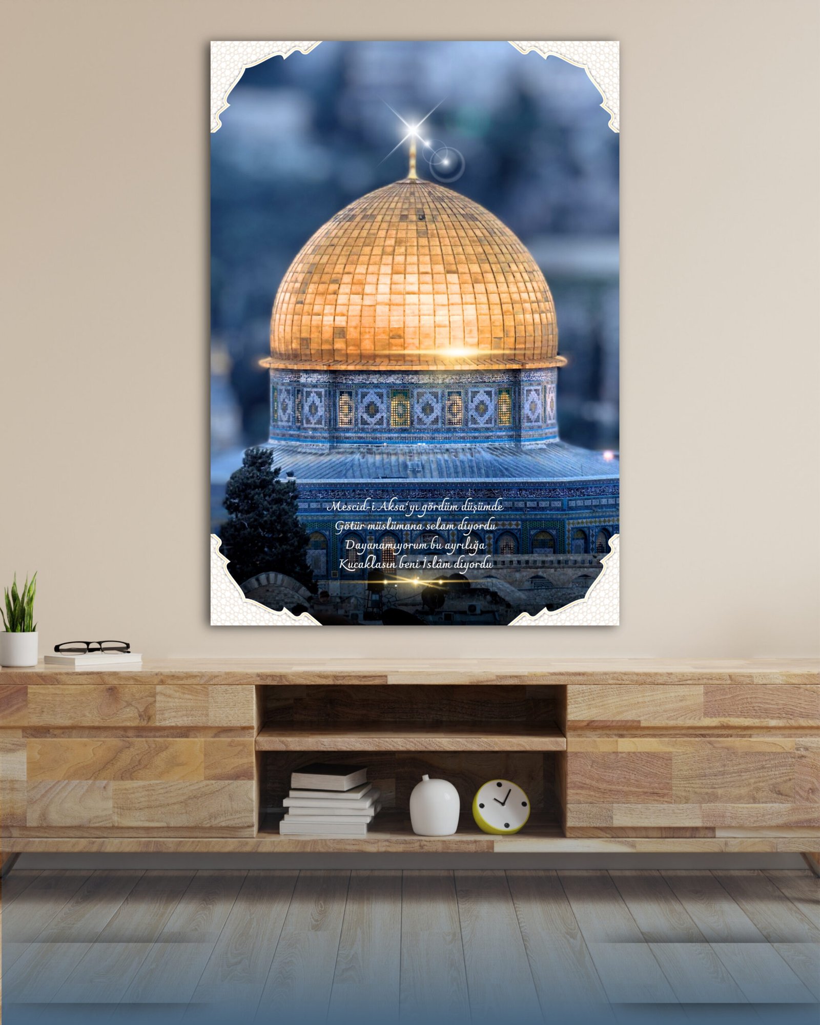 Mescid-i Aksa Kanvas Tablo