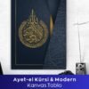 Ayetel Kürsi Modern Kanvas Tablo - Görsel 2