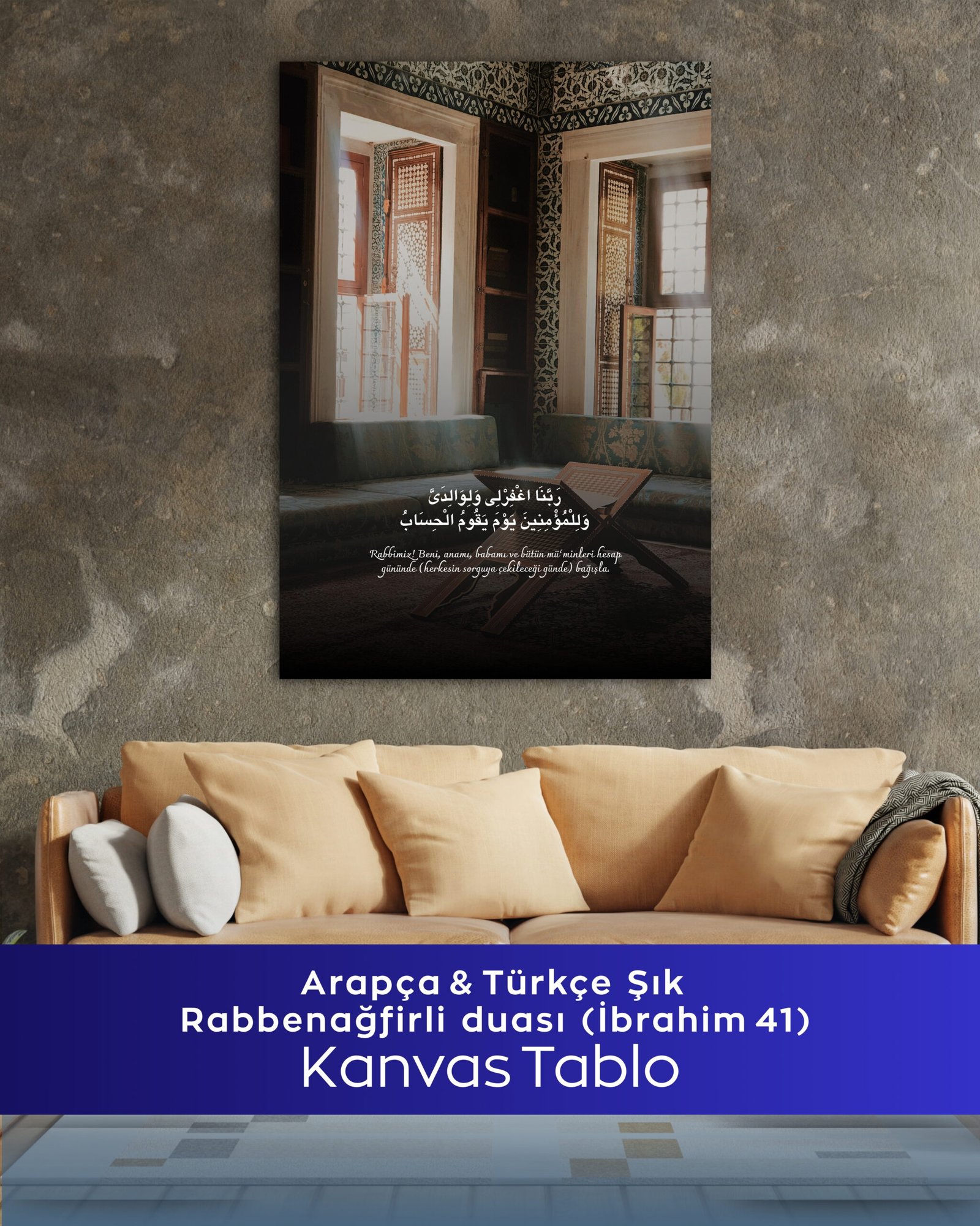 Rabbenağfirli Duası Kanvas Tablo