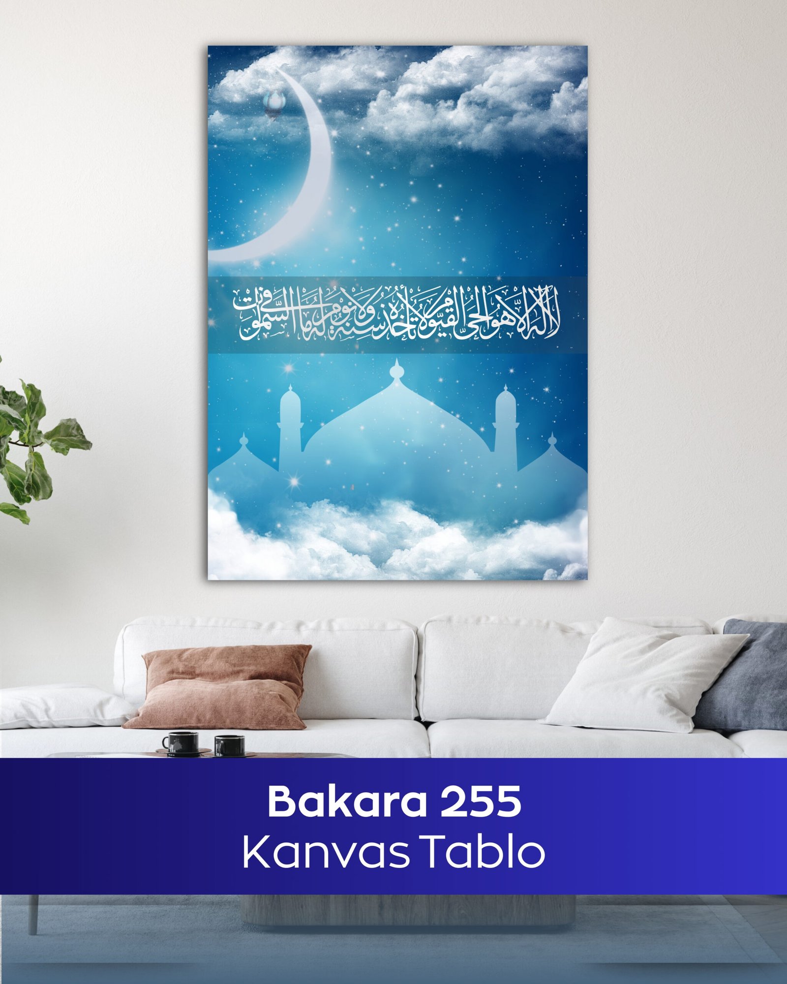 Bakara Suresi 255. Ayet Kanvas Tablo