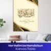 Her Halimize Hamdolsun Kanvas Tablo - Görsel 5