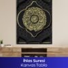 İhlas Suresi Kanvas Tablo