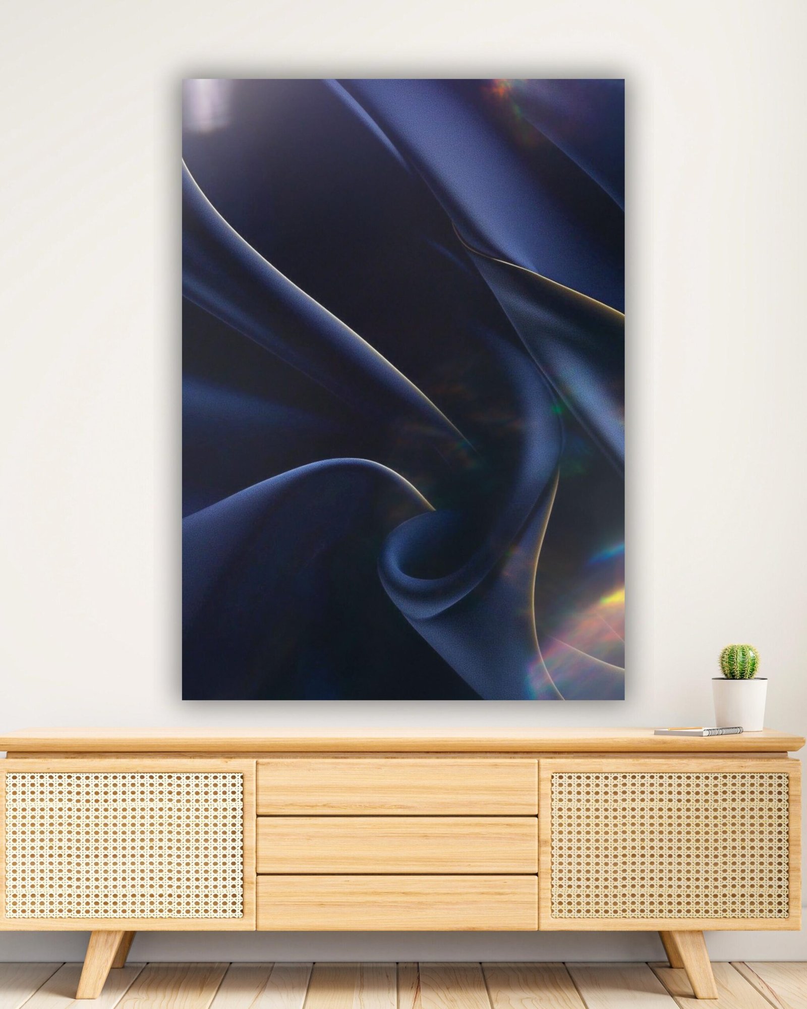 Soyut Sanat Mavi Kanvas Tablo