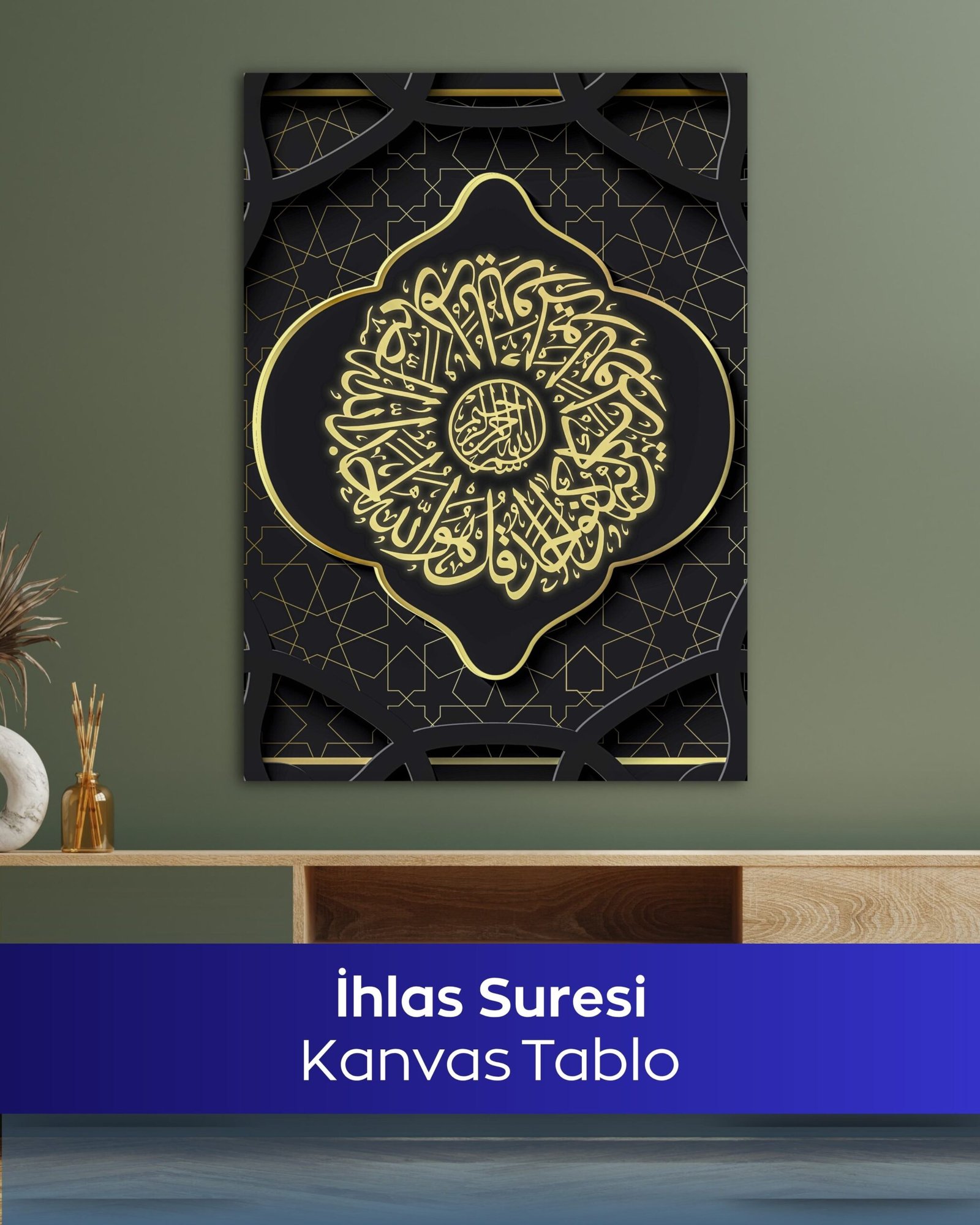 İhlas Suresi Kanvas Tablo