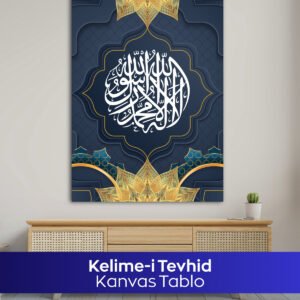 Kelime-i Tevhid İslami Kanvas Tablo