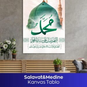 Salavat ve Medine İslami Kanvas Tablo